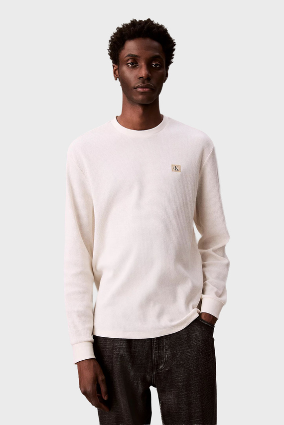 Uzun yengli futbolka LS WAFFLE BADGE CREWNK TEE Calvin Klein Jeans Uzun yengli futbolka LS WAFFLE BADGE CREWNK TEE Calvin Klein Jeans