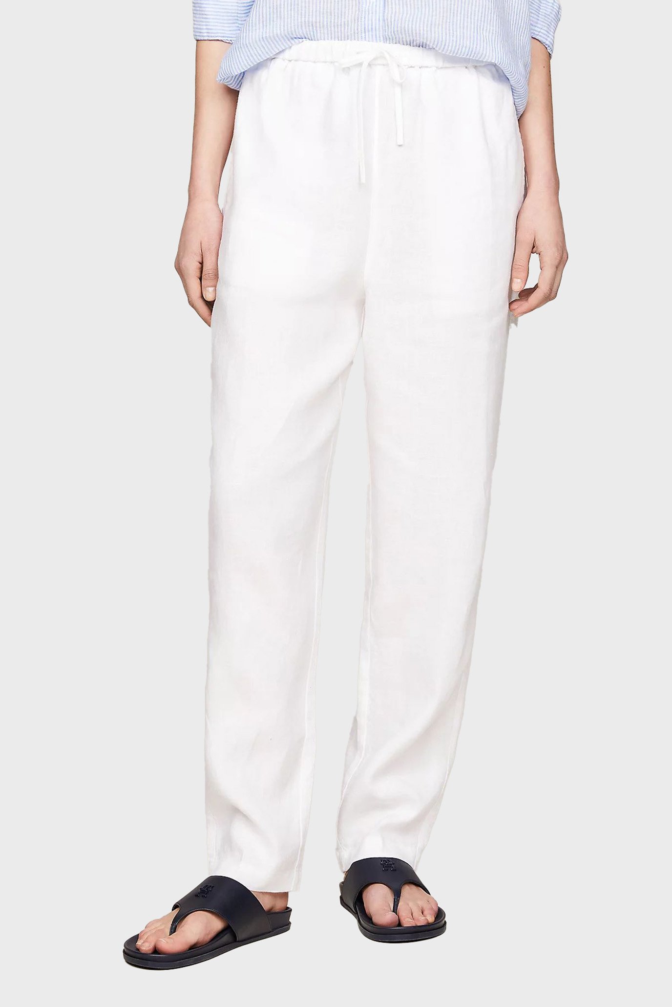 Ishton CASUAL LINEN TAPER PULL ON PANT 1