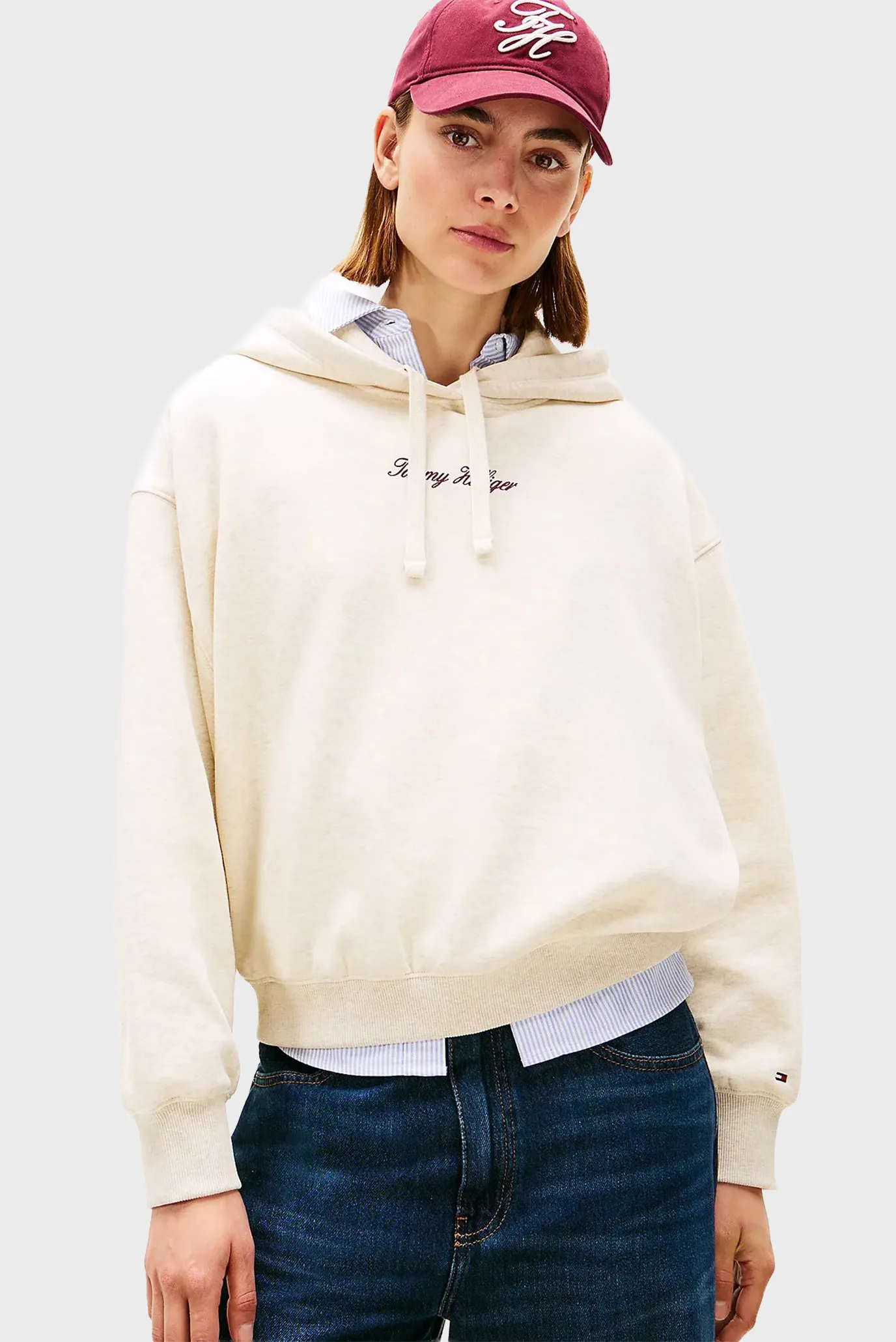 Hudi CLASSIC SCRIPT FLEECE HOODIE 1