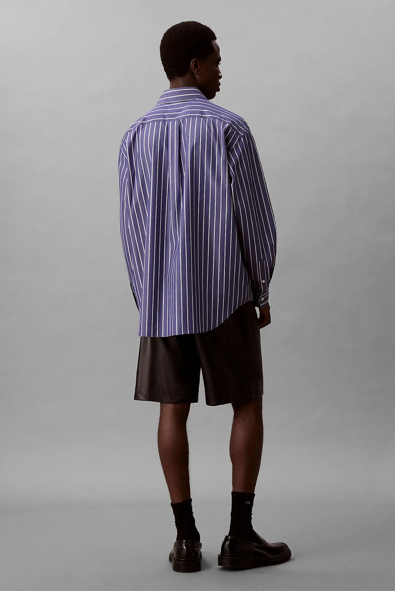 Ko'ylak LS OVERSIZED STRIPE COTTON SHIRT 4