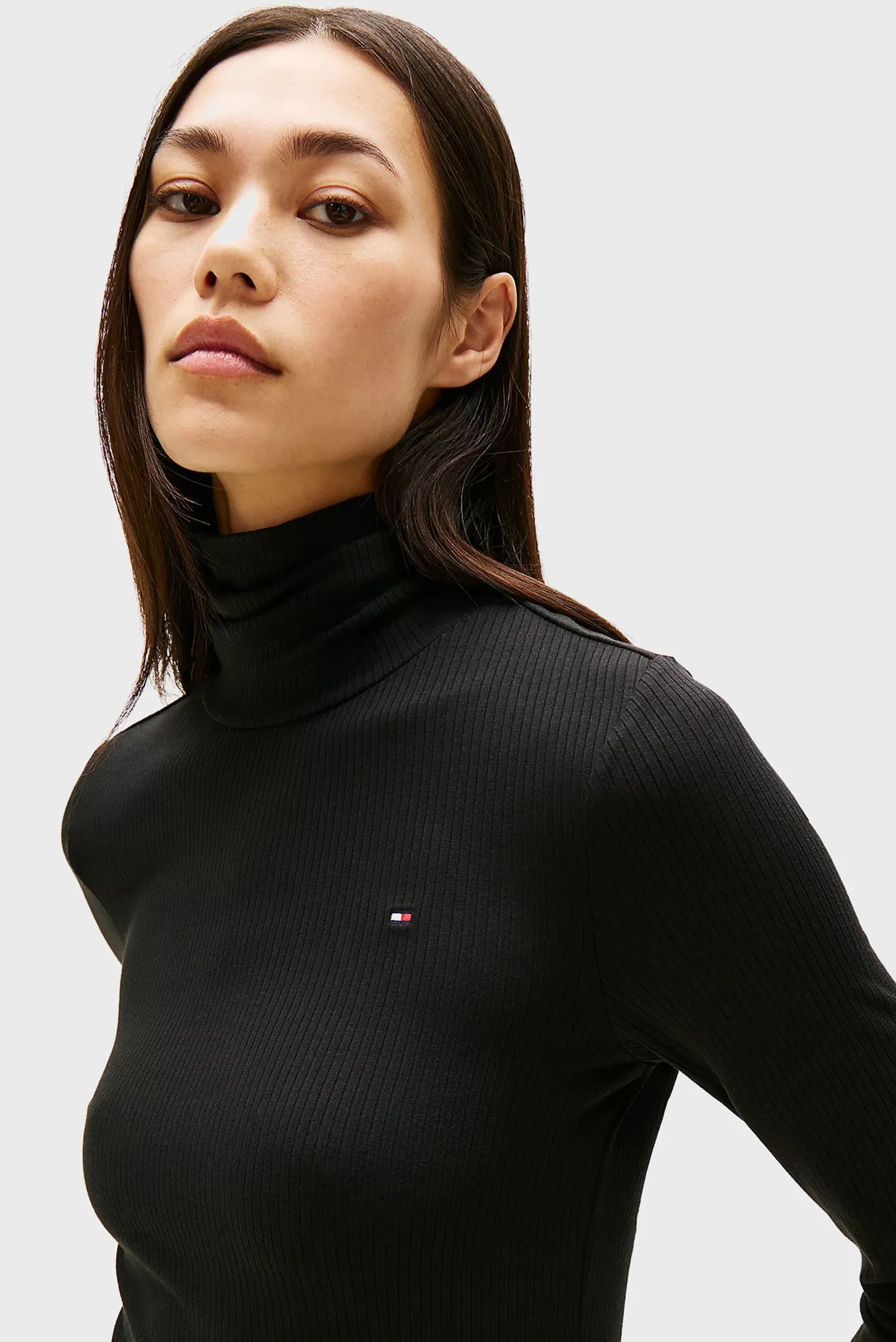 Uzun yengli futbolka SLIM 5X2 RIB ROLL-NK LS 4