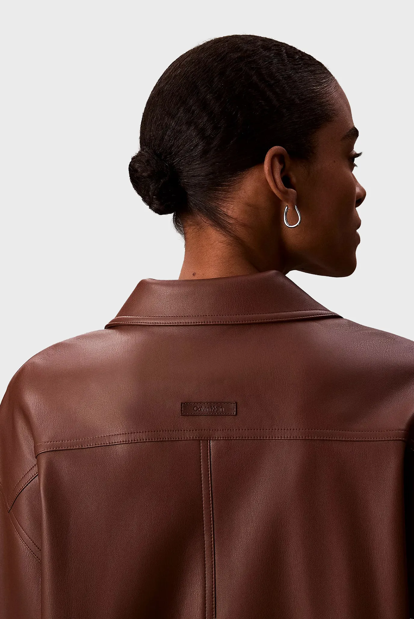 Ko'ylak Faux Leather Shirt 5