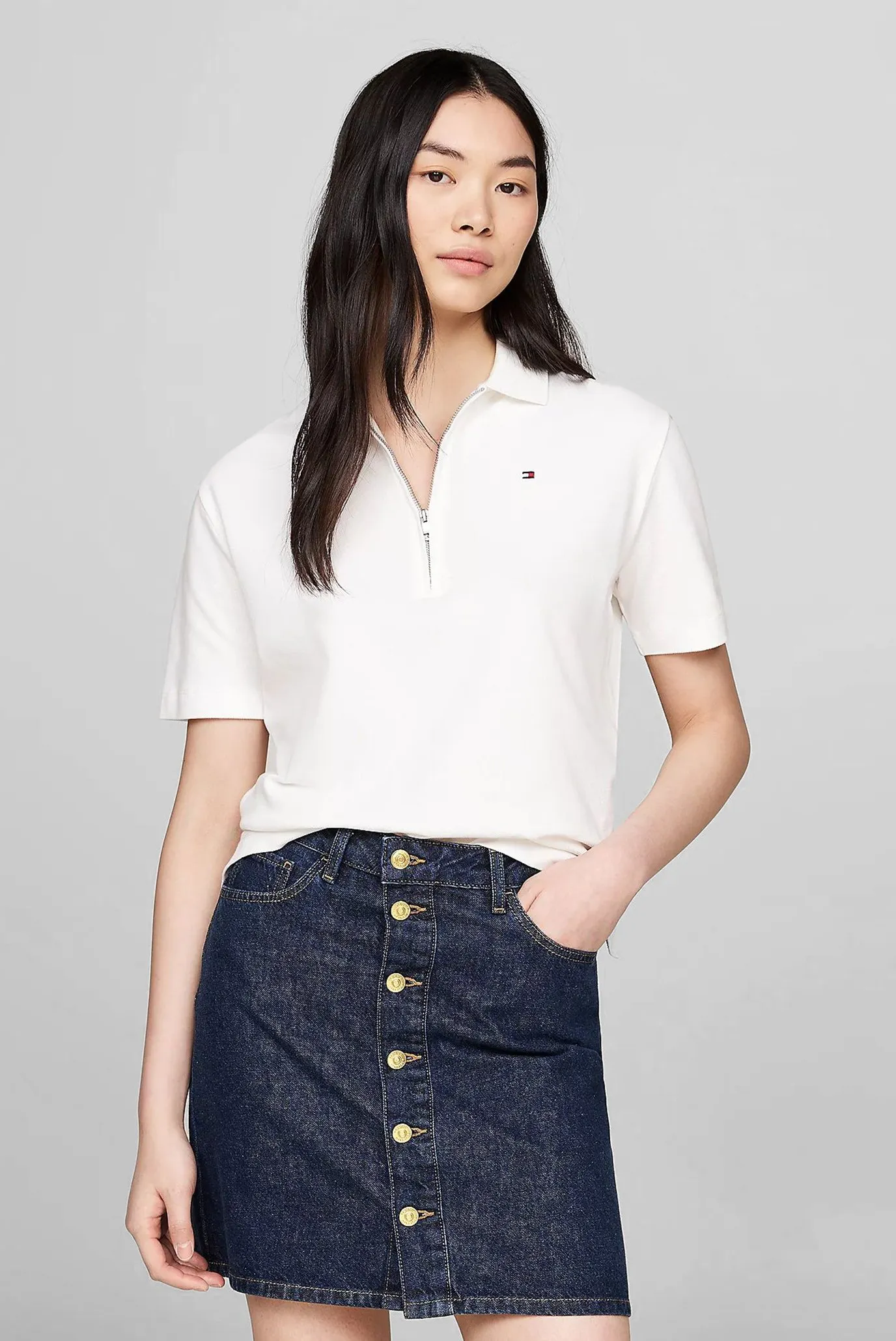 Поло OPEN NK ZIP RENEWCELL POLO SS 1