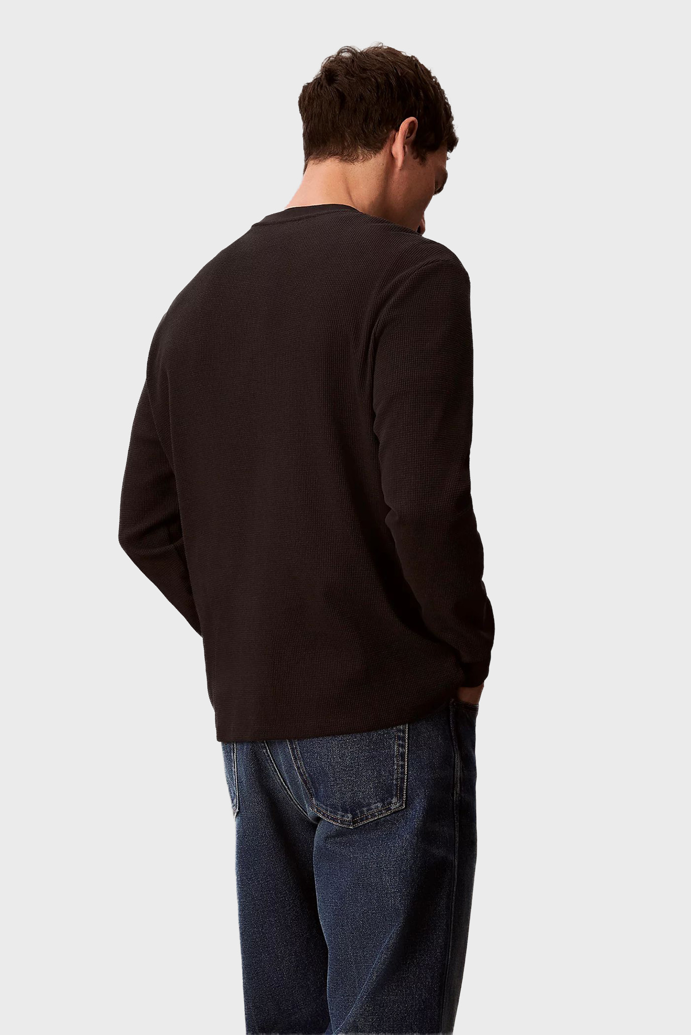 Uzun yengli futbolka LS WAFFLE BADGE CREWNK TEECalvin Klein Jeans Uzun yengli futbolka LS WAFFLE BADGE CREWNK TEE 3