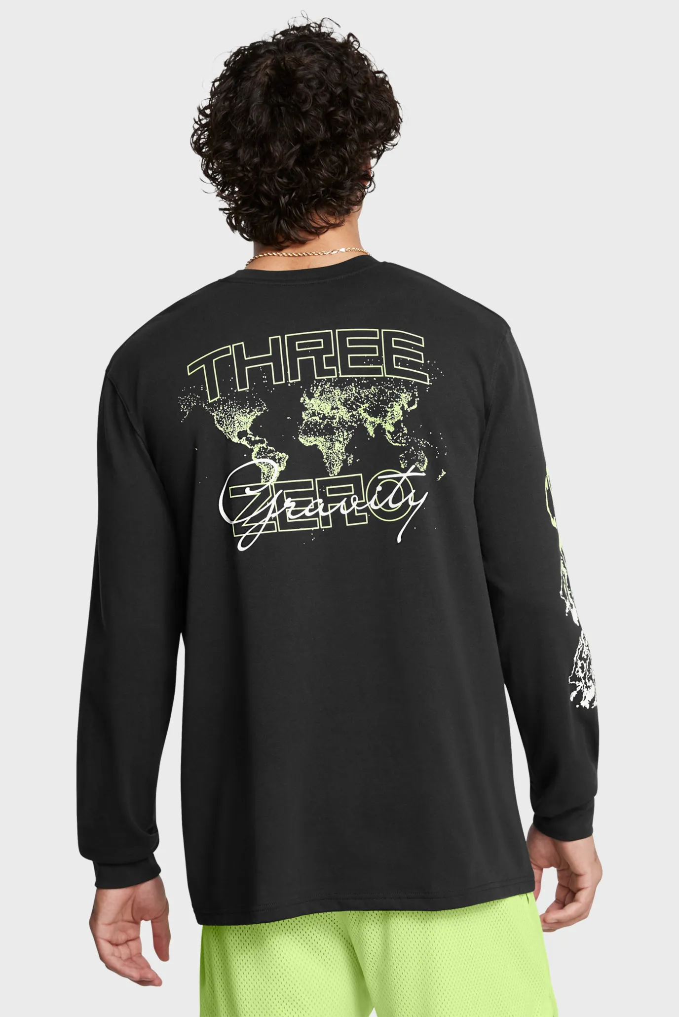 Uzun yengli futbolka Curry HW Verbiage LS Tee 2