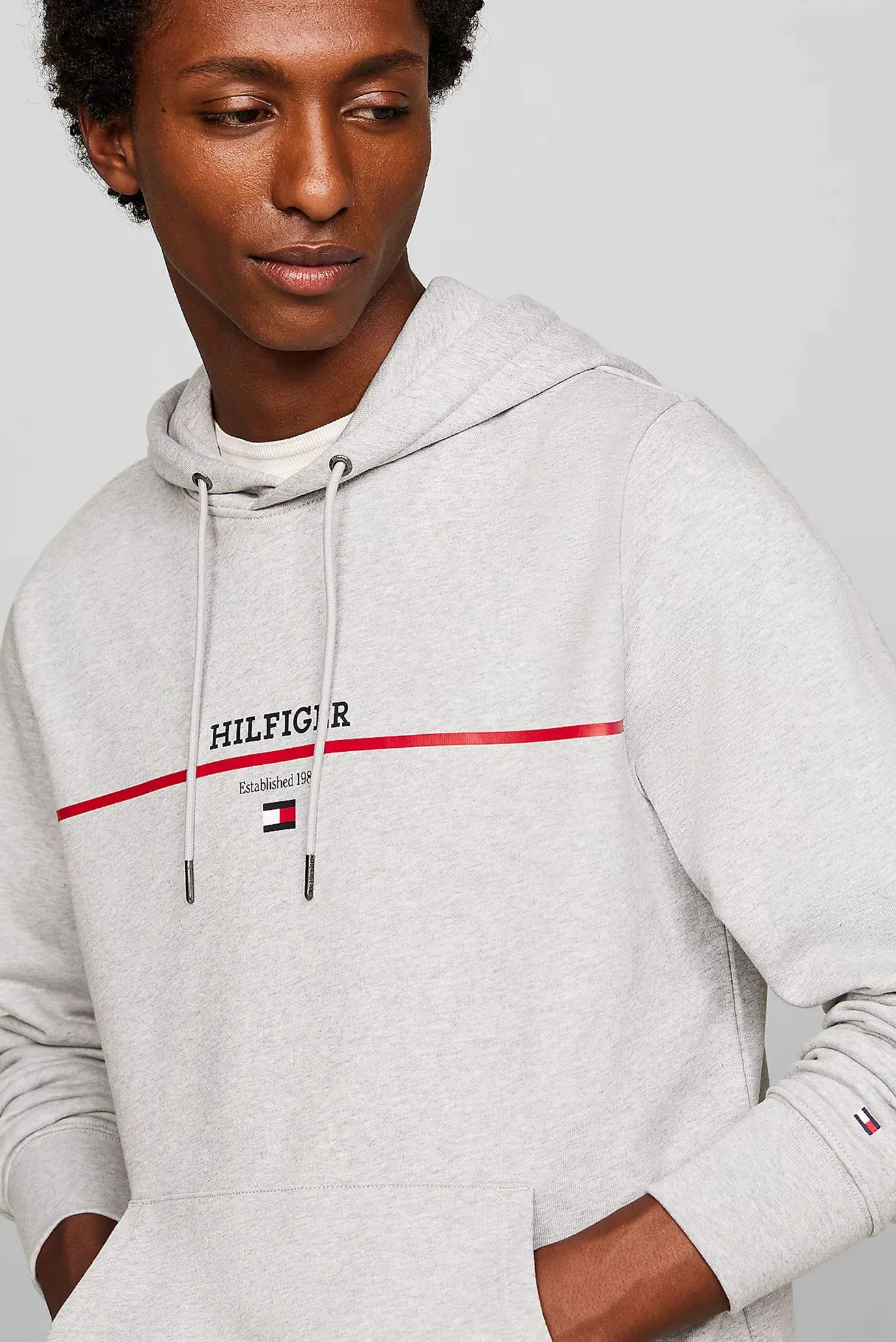 Худи HILFIGER STRIPE TERRY HOODY 4