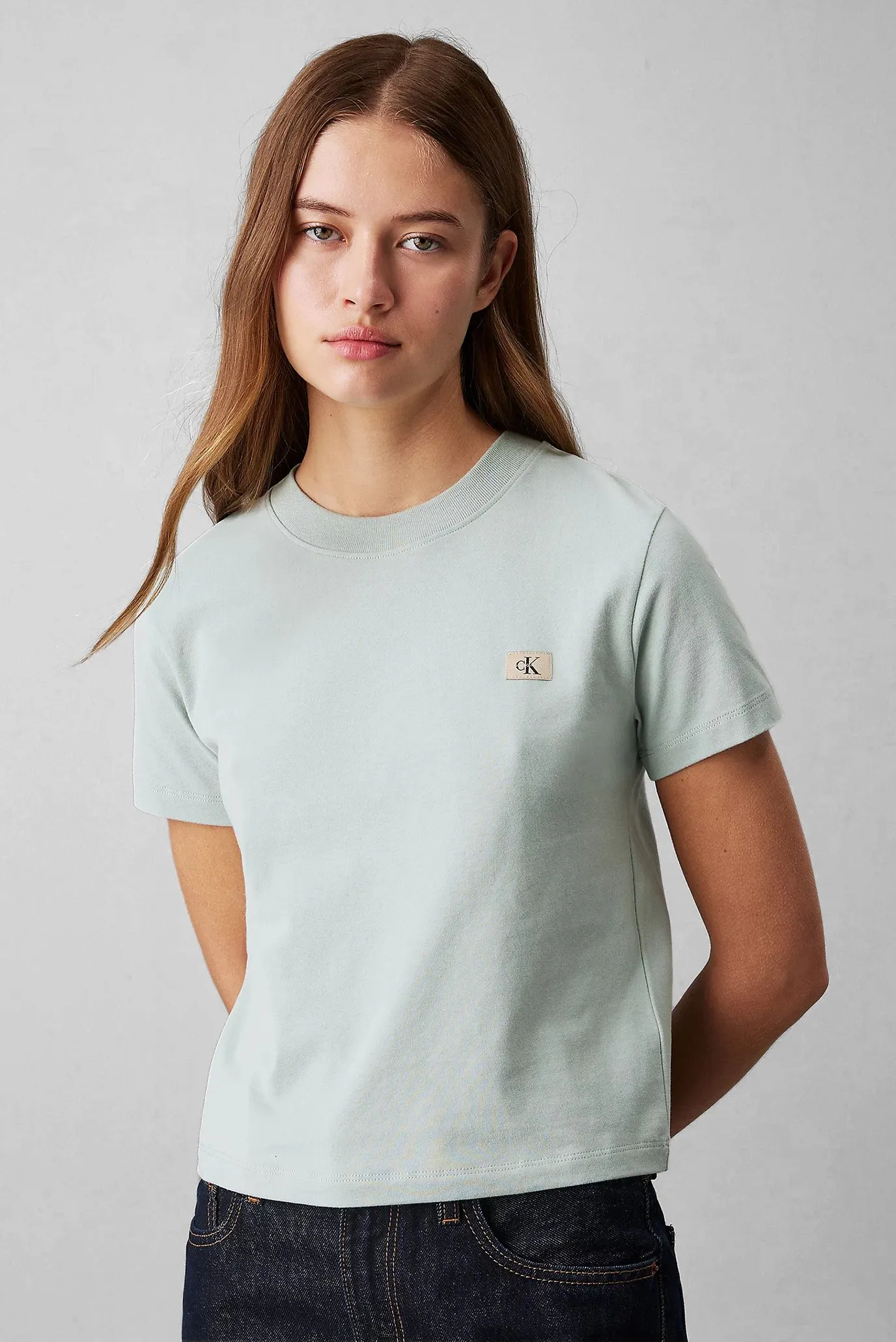 Futbolka WOVEN LABEL PEACHED BABY TEE 1