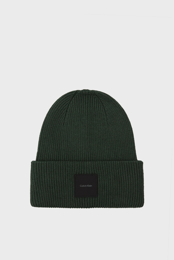 Shapka COTTON WOOL FINE RIB BEANIE Calvin Klein Shapka COTTON WOOL FINE RIB BEANIE Calvin Klein