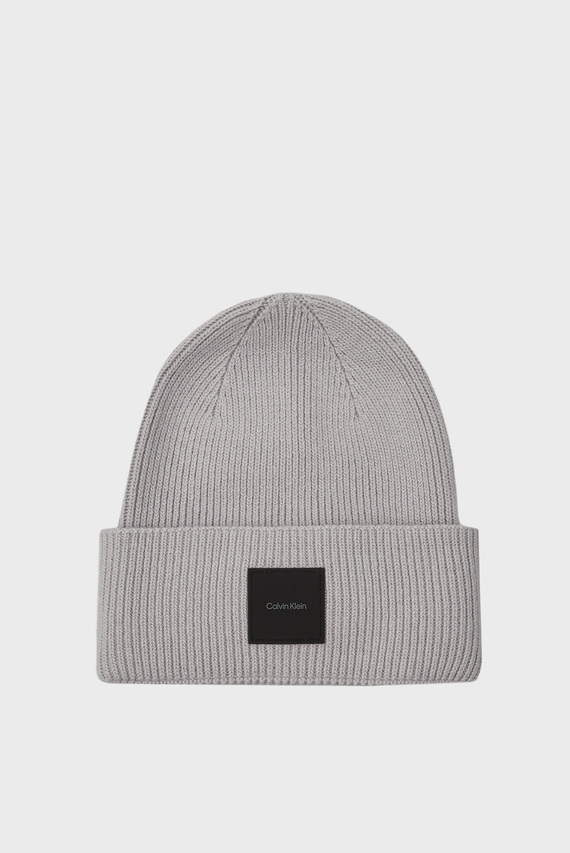 Shapka COTTON WOOL FINE RIB BEANIE Calvin Klein Shapka COTTON WOOL FINE RIB BEANIE Calvin Klein