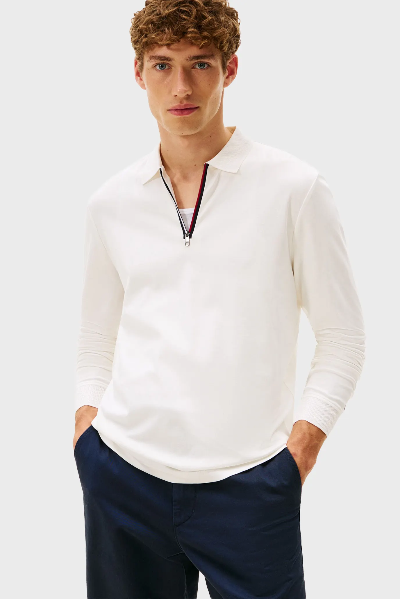 Yengi uzun polo LS ZIP INTERLOCK REG POLO 1