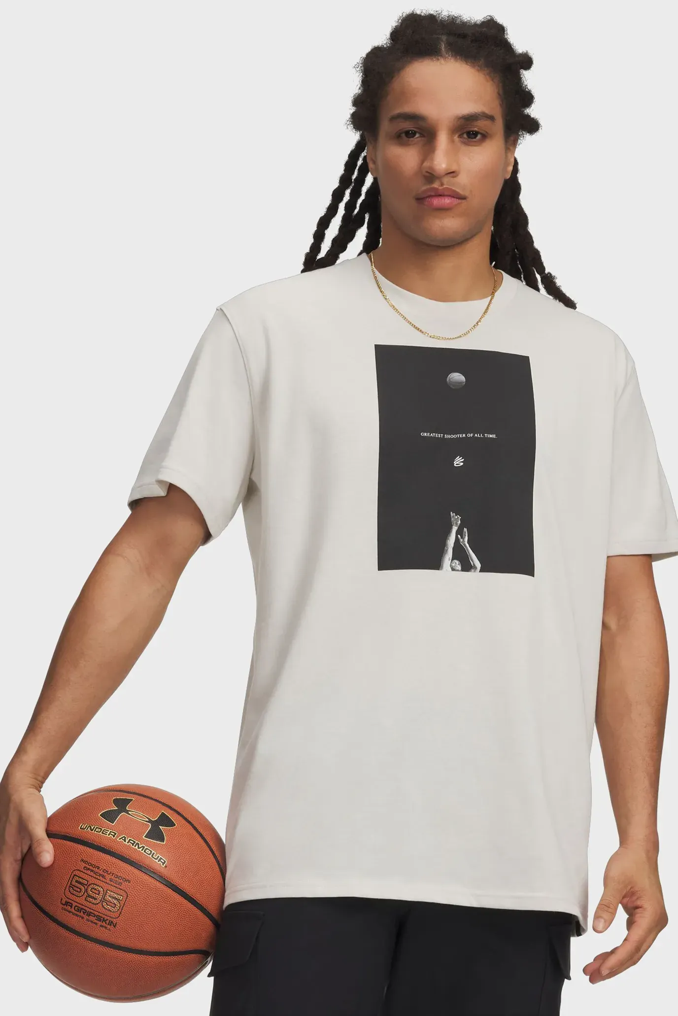 Futbolka/Curry Greatest Shooter Tee-WHT 1