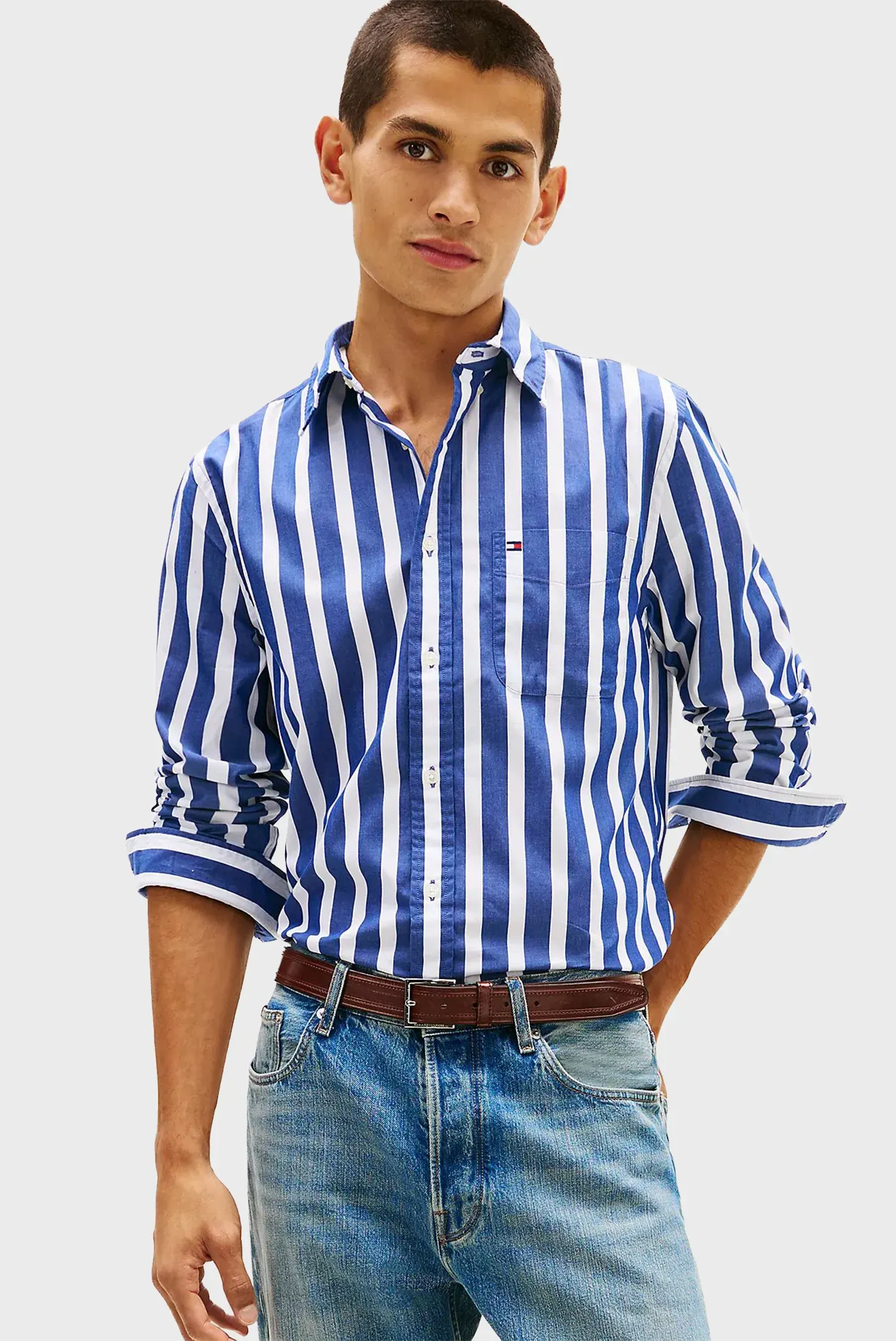 Рубашка/FLEX POPLIN BOLD STRIPE SHIRT 1
