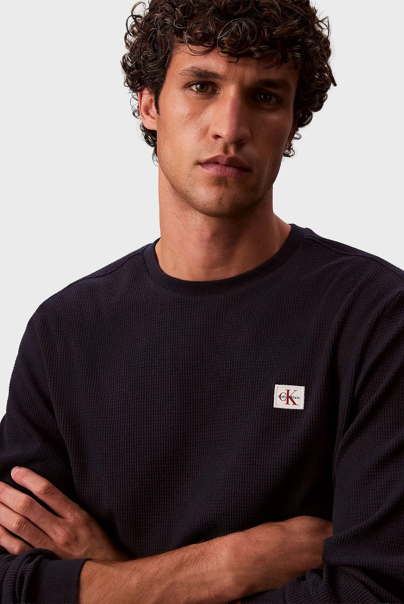 Лонгслив LS WAFFLE BADGE CREWNK TEE 5