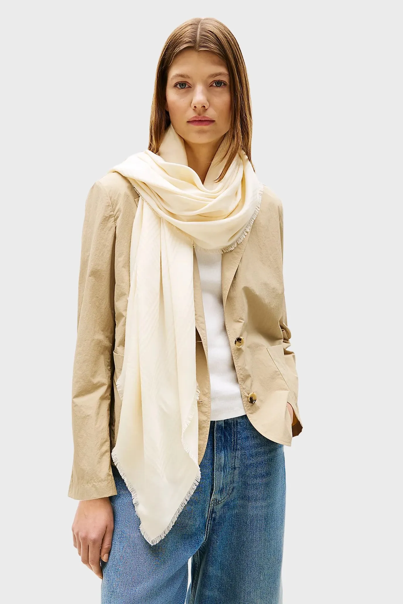 Шарф/TH TEXTURE SQUARE 4