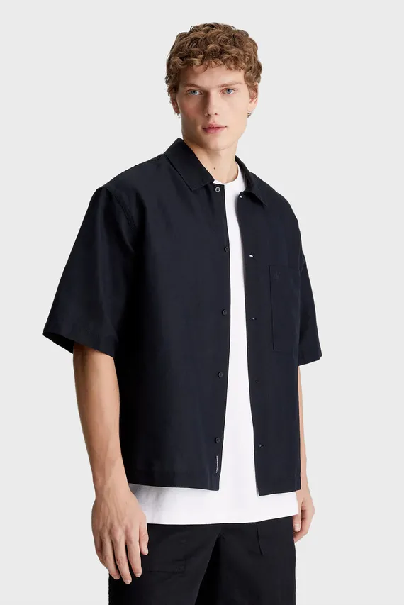 Yengi kalta ko'ylak LINEN SS SHIRT Calvin Klein Jeans