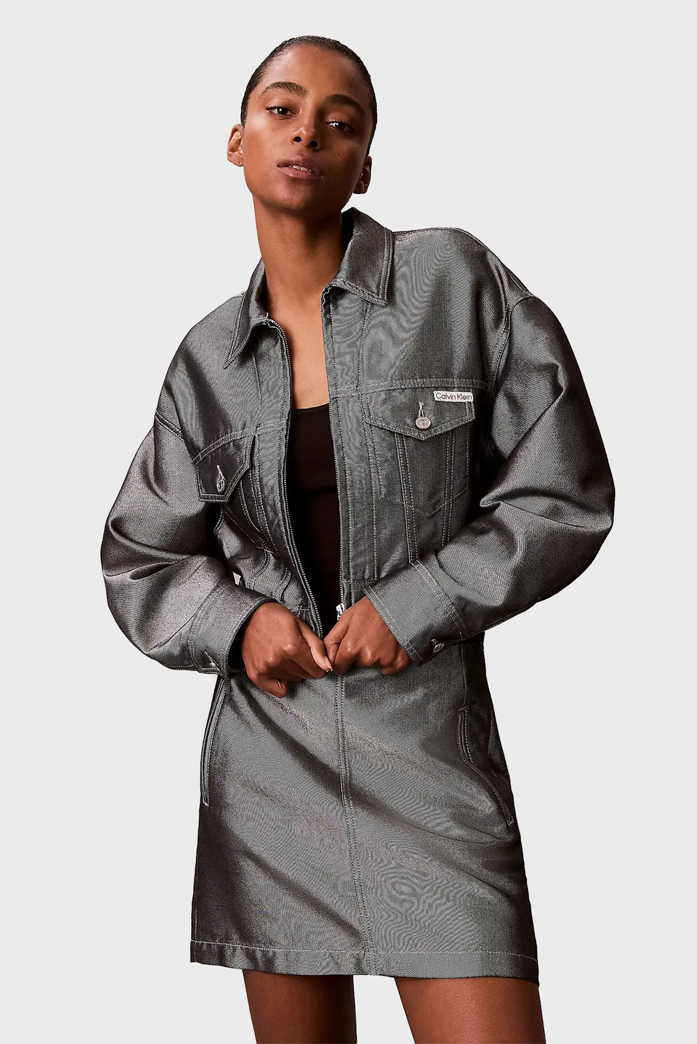 Jins kurtka/DENIM BOMBER JACKET DENIM SHINE 1