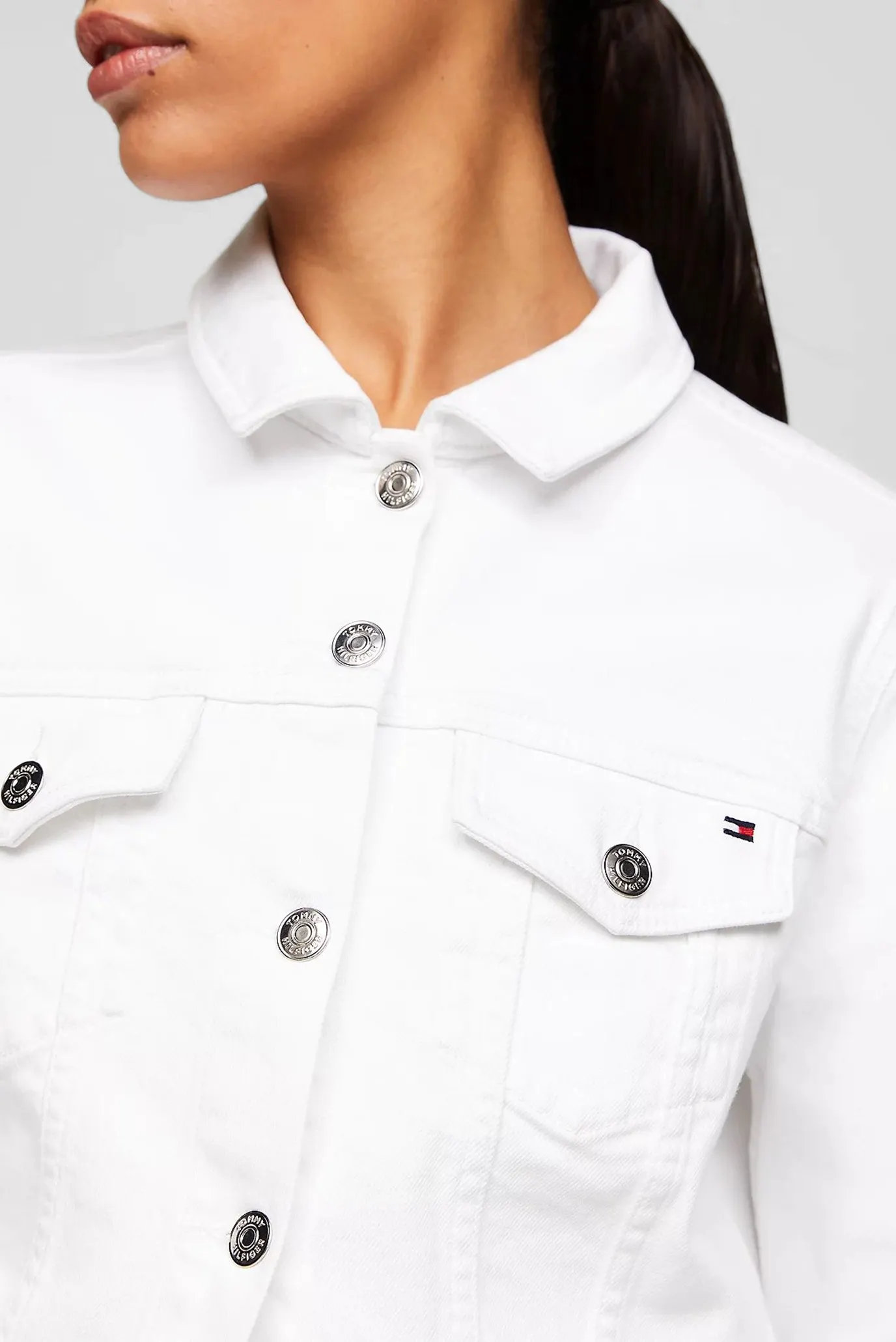 Jins kurtka DNM SLIM JACKET WHITE 4