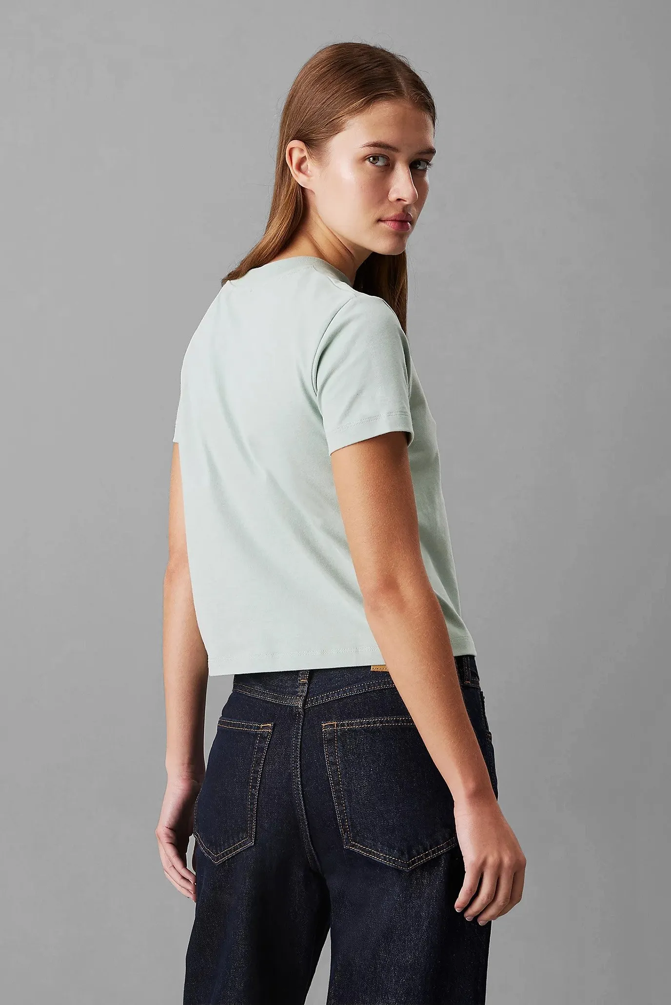 Futbolka WOVEN LABEL PEACHED BABY TEE 3