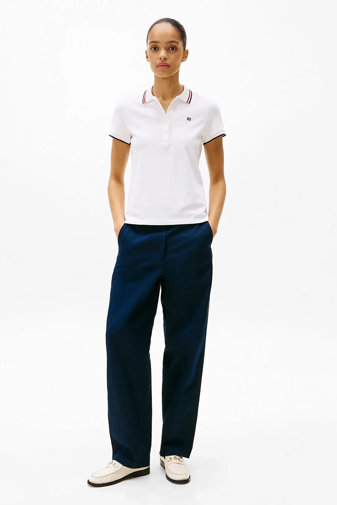 Поло FEMININE SPORTY SLIM POLO SS 2