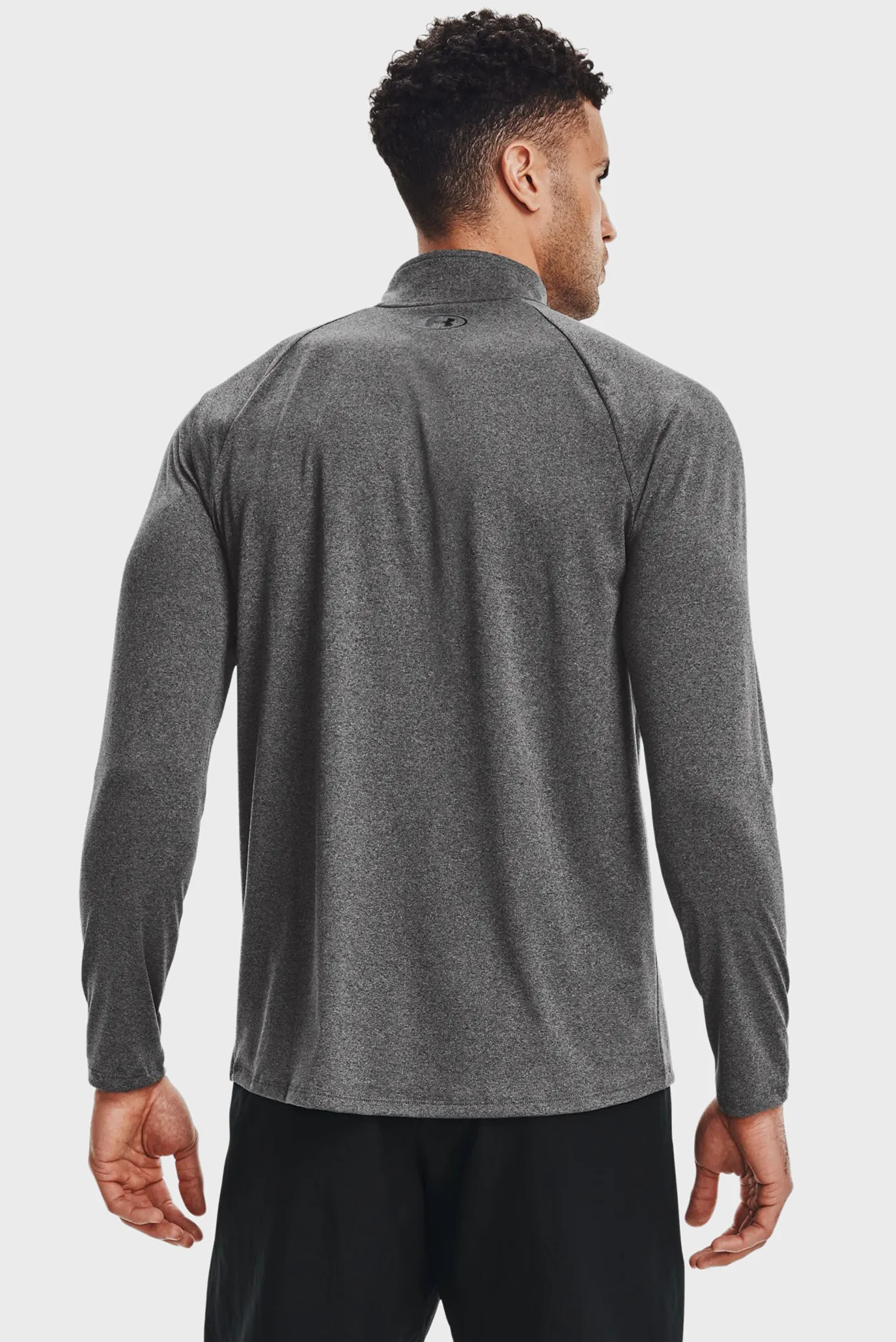 Лонгслив UA Tech 2.0 1 2 Zip-GRY 3