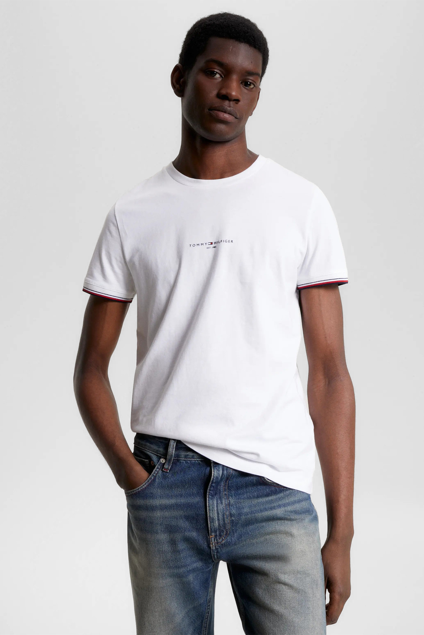 Футболка TOMMY LOGO TIPPED TEE 1