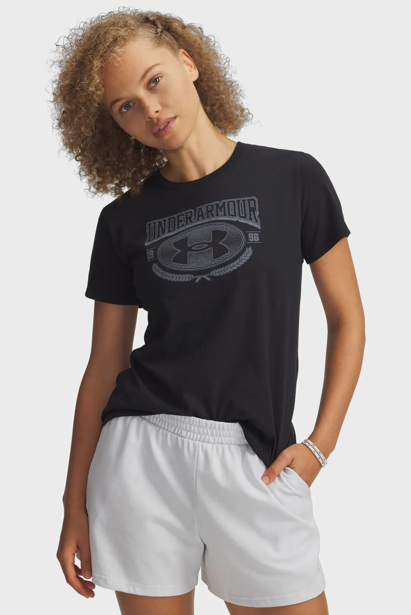 Futbolka/UA W VARSITY SS-BLK 1