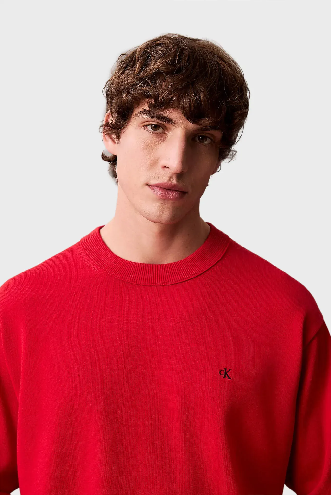 Свитер/EU LS COTTON RELAXED CREWNK SWEA 4