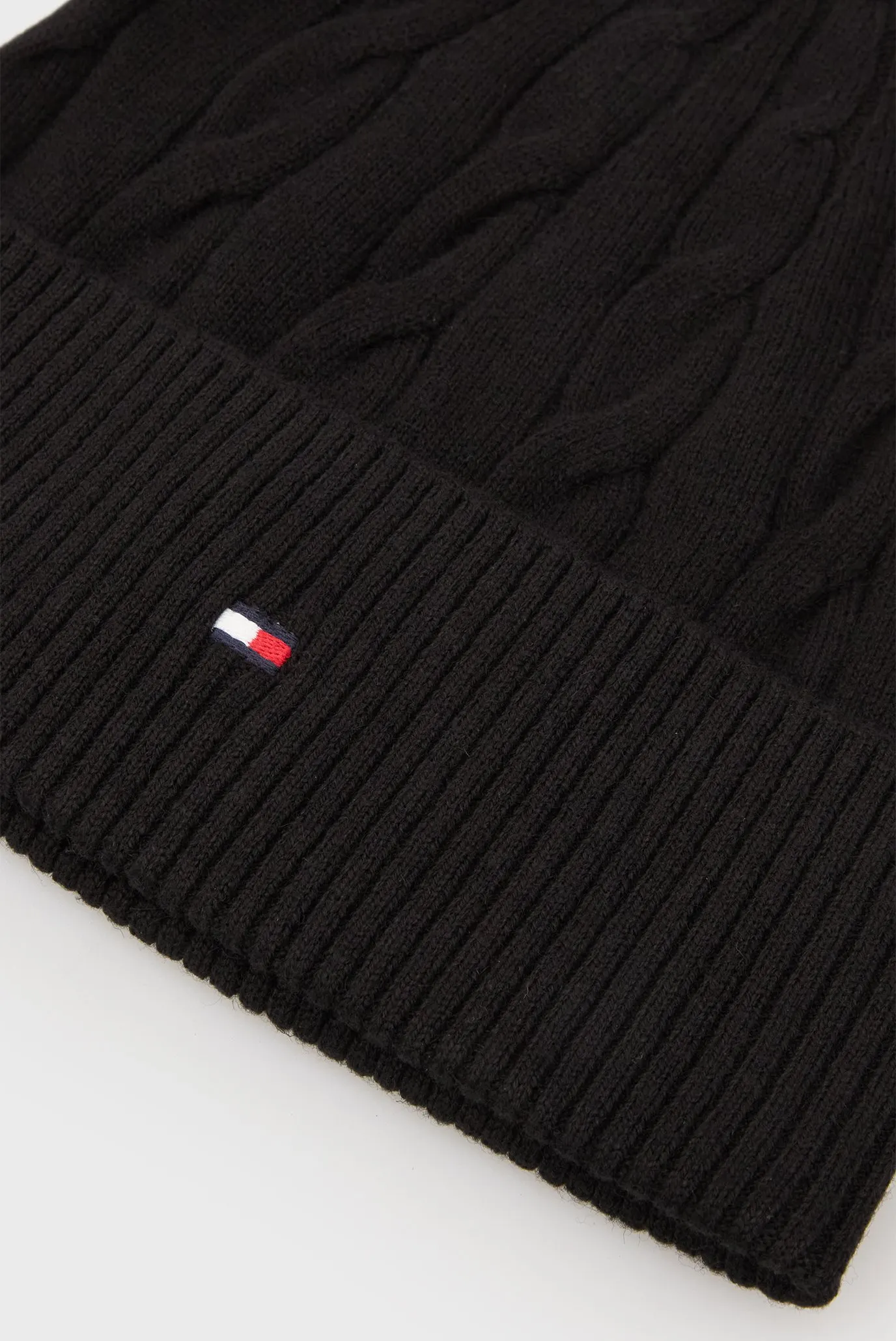 Шапка TH FLAG CABLE KNIT BEANIE 3