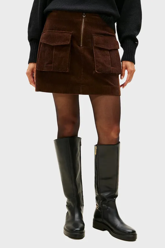 Yubka CORDUROY MINI SKIRT Tommy Hilfiger