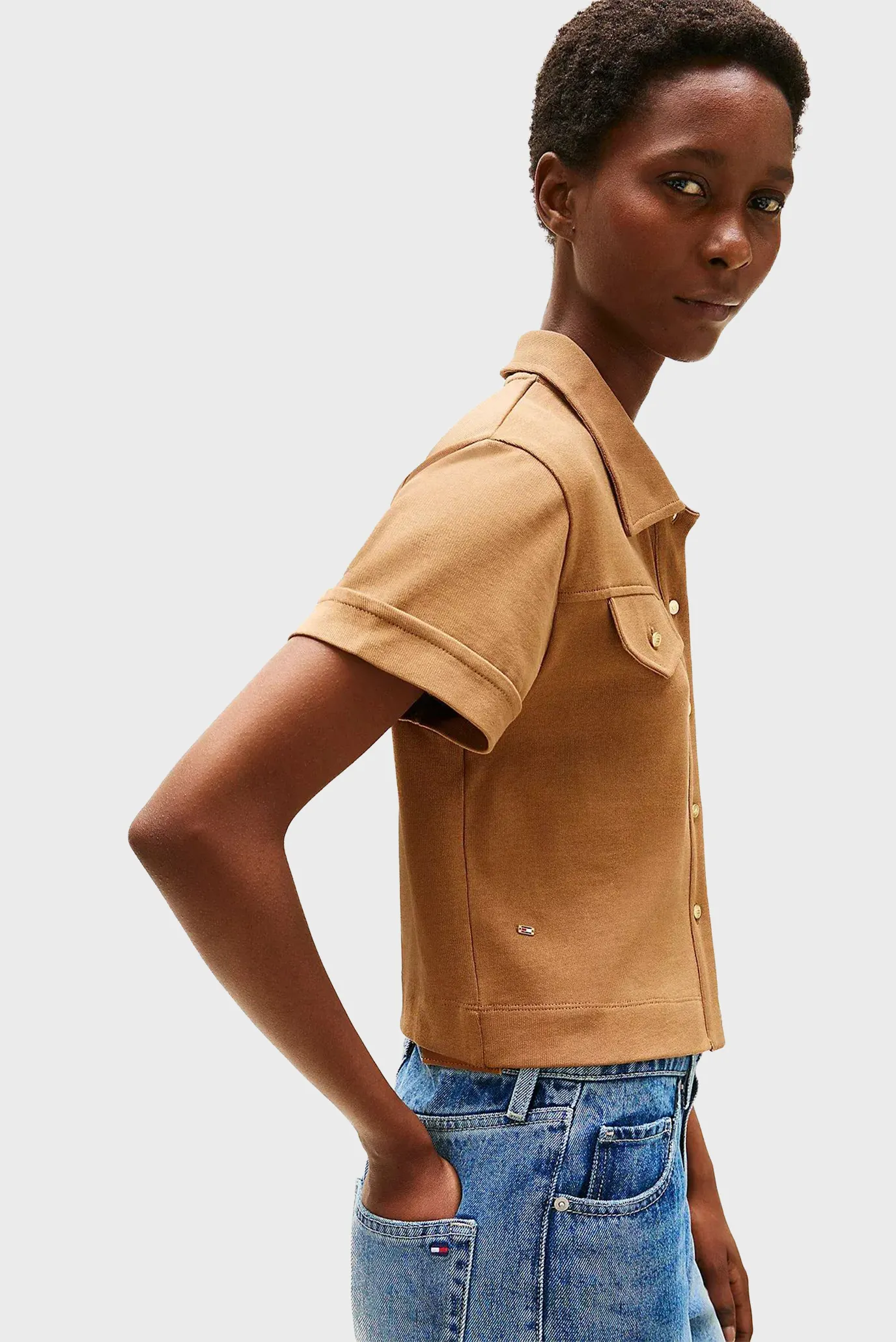 Yengi kalta ko'ylak GOLD BUTTON SS SHIRT 4