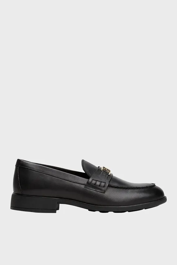 Loferlar/TH LOGO LEATHER LOAFER Tommy Hilfiger