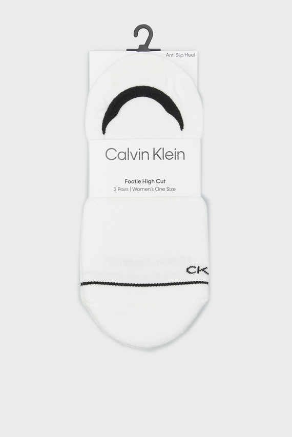 Следы CK WOMEN FOOTIE HIGH CUT 3P ATHLEISURE Calvin Klein