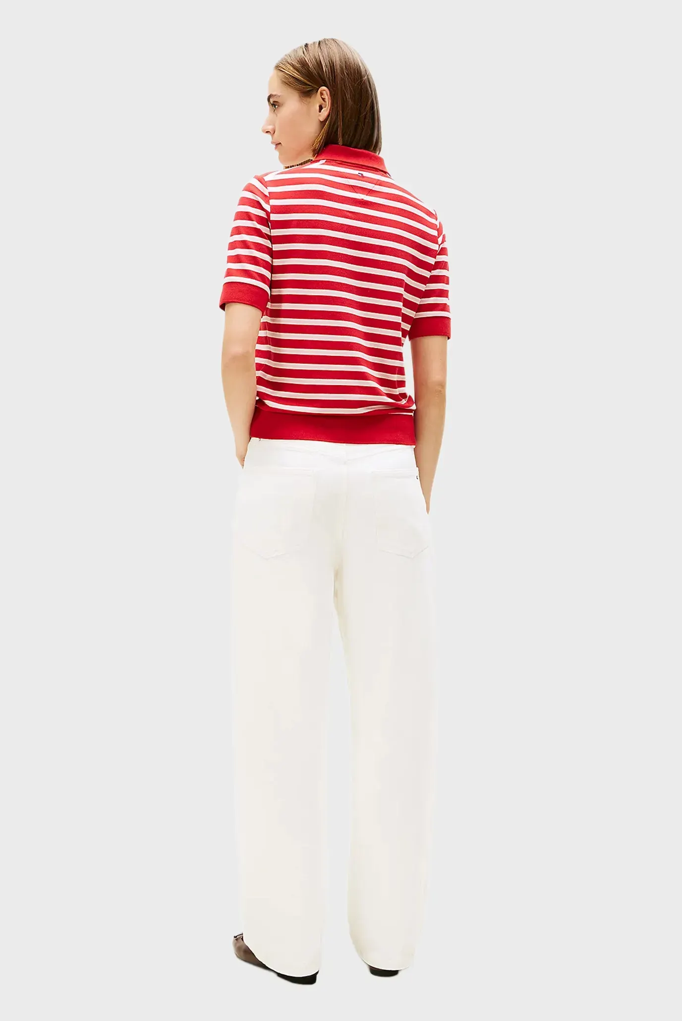 Polo TH SCRIPT LYOCELL ZIP SS POLO 3