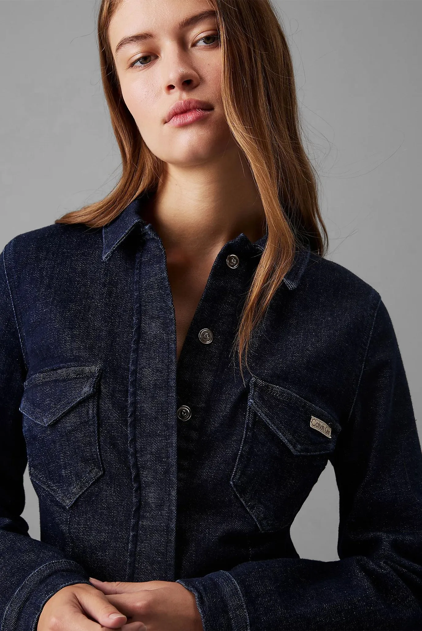 Платье DARTED LEAN SHIRT DENIM DRESS 4