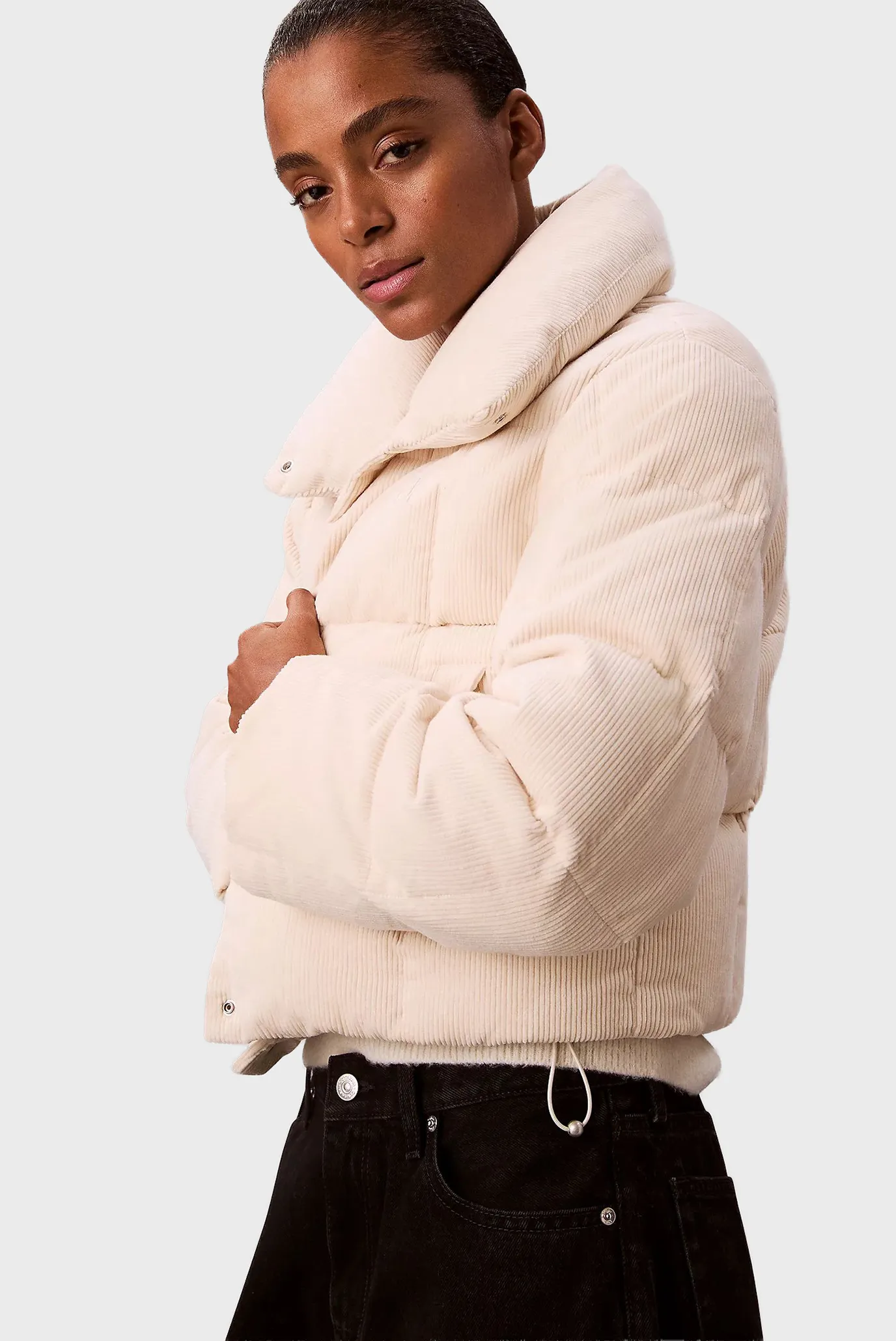 Qishki kurtka CORDUROY INSULATED DOWN PUFFER 5