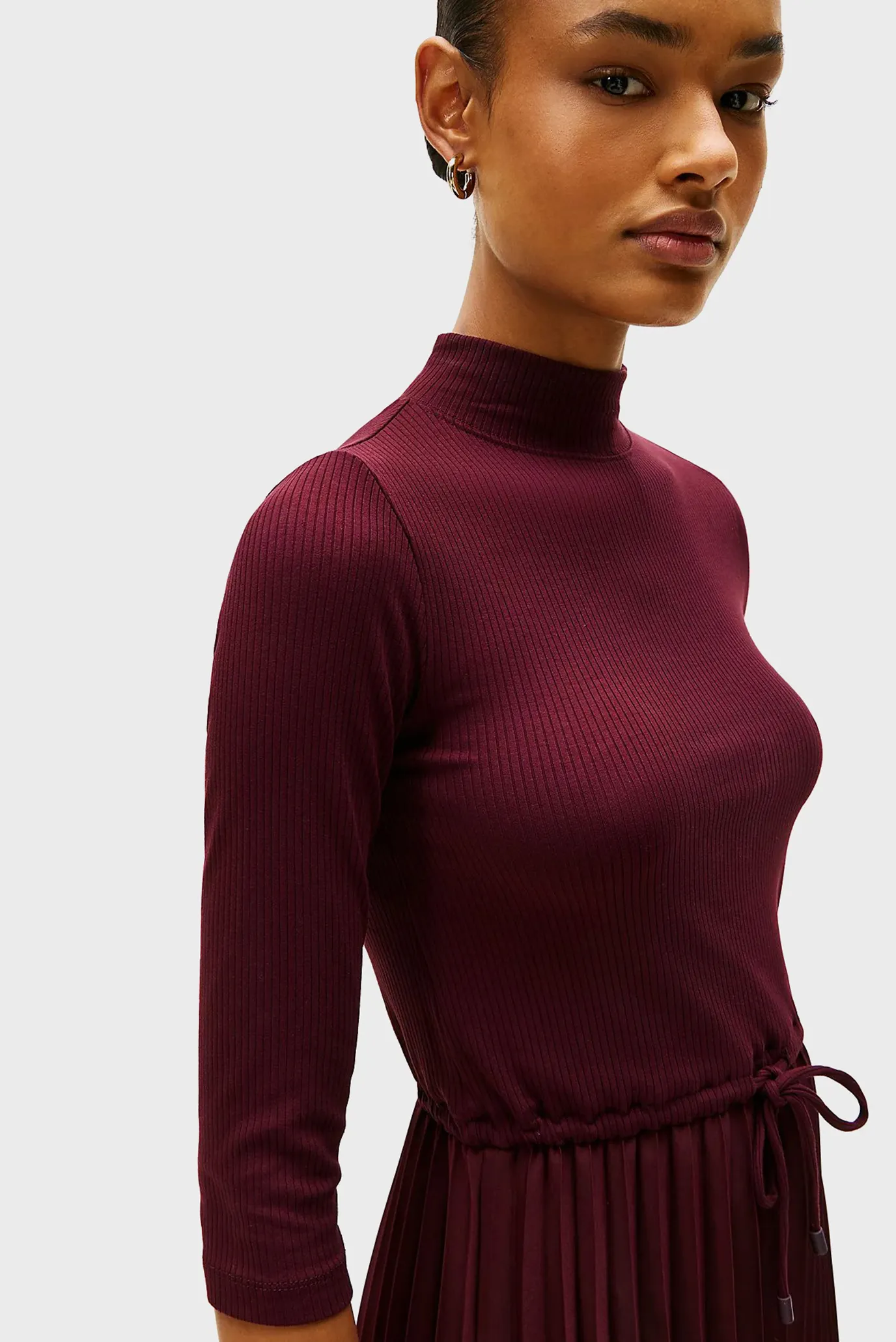 Платье/SLIM 5X2 RIB MIX MIDI DRS 2