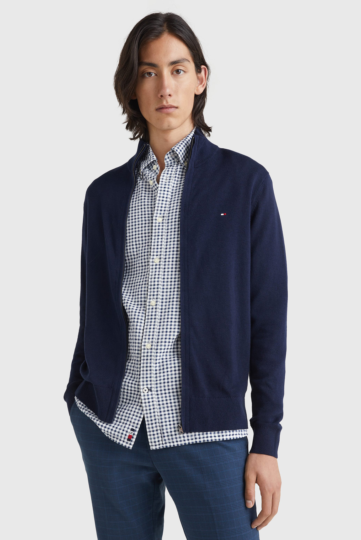 KardiganPIMA ORG CTN CASHMERE ZIP THRU 1