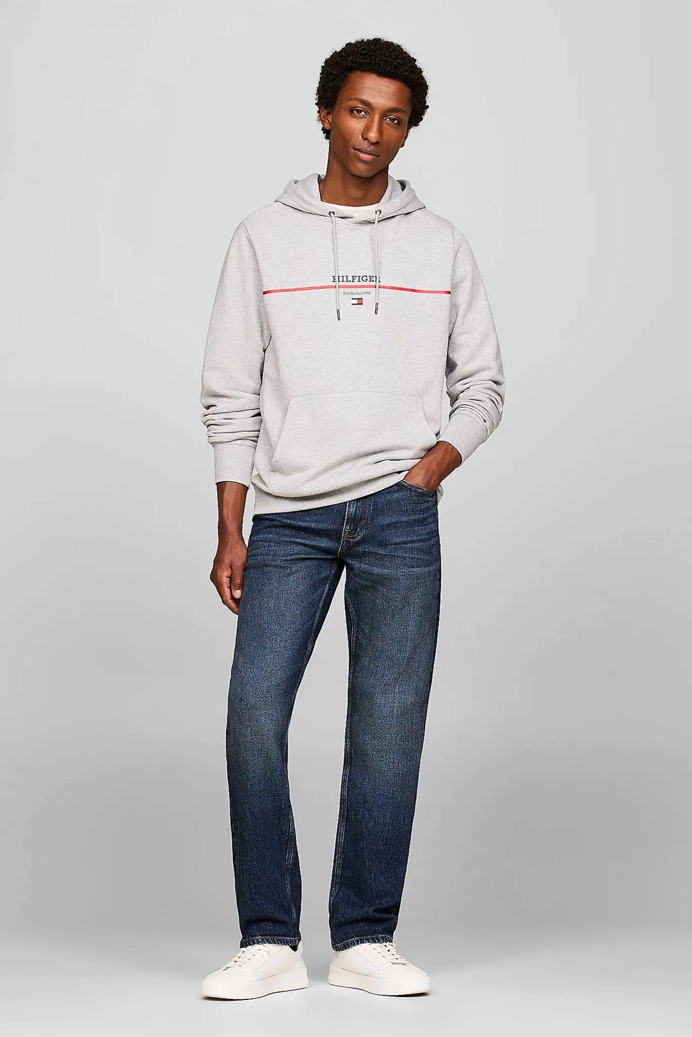 Худи HILFIGER STRIPE TERRY HOODY 2