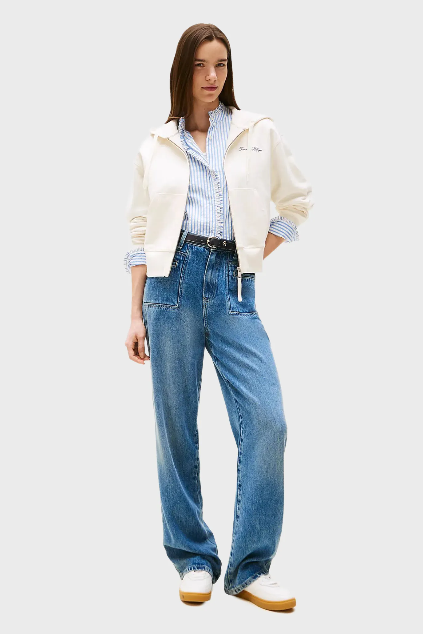 Reglan SCRIPT REG PIQUE ZIP-UP HOODIE 2