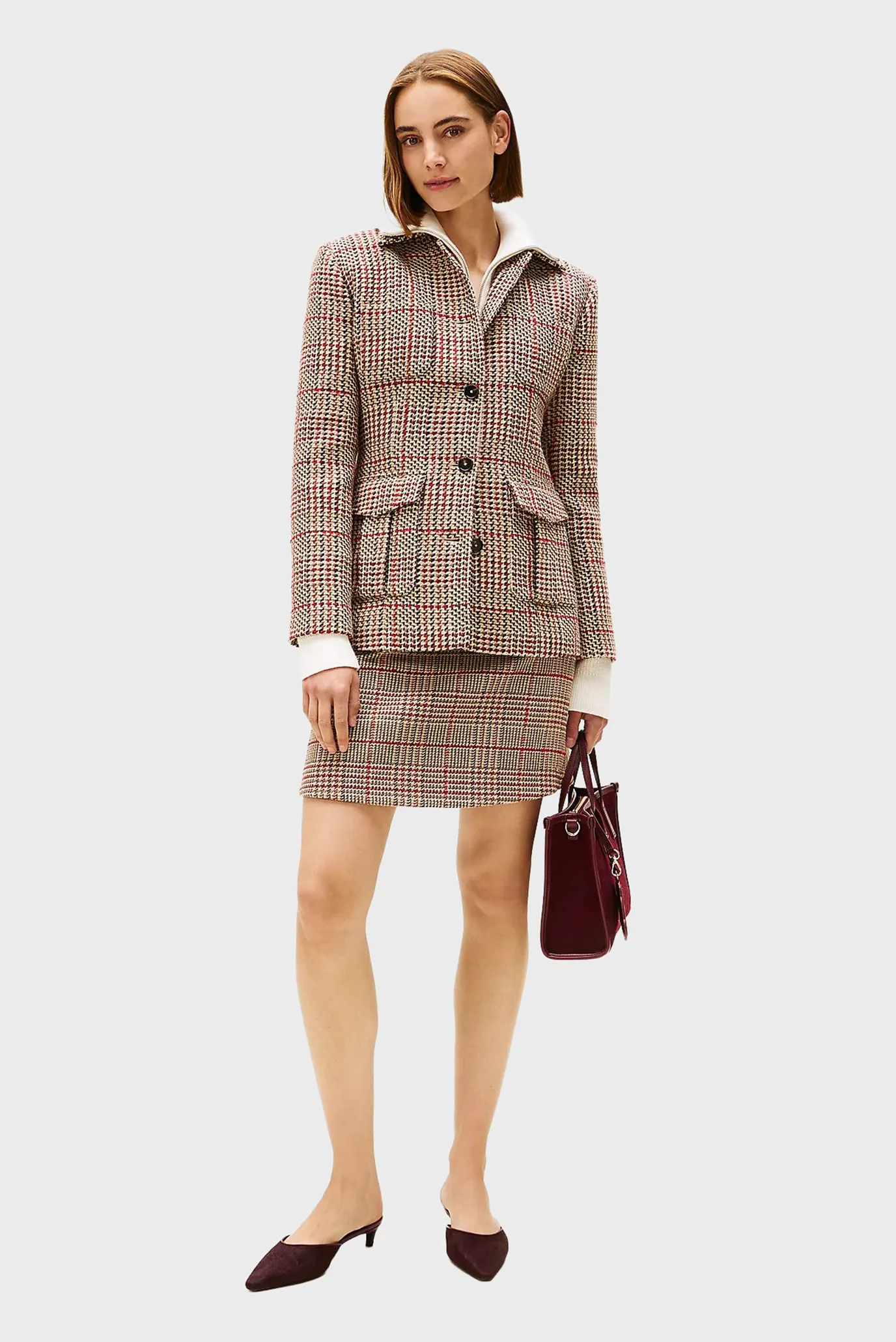 Yubka SEASONAL TEXTURE MINI SKIRT 2