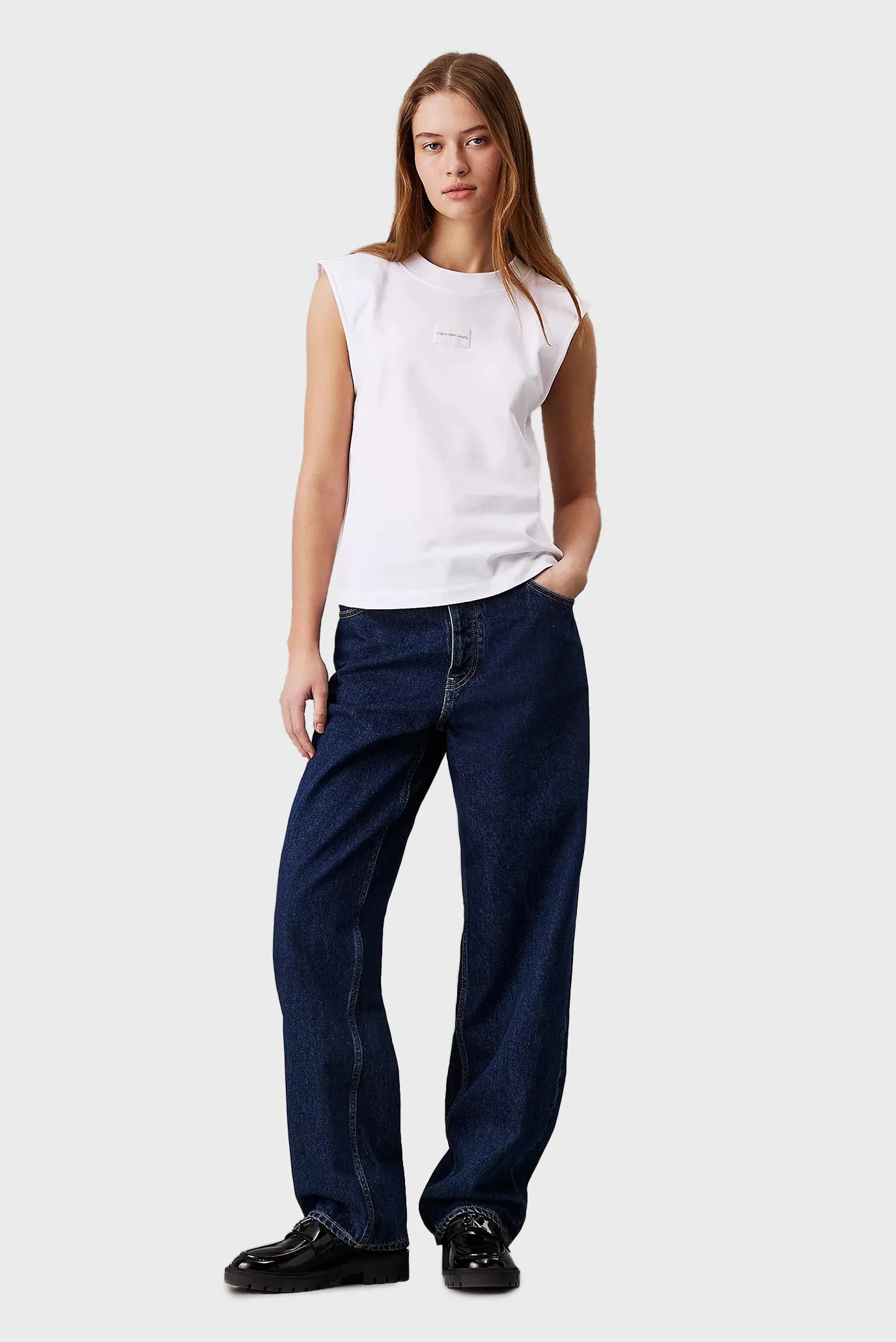 Mayka WOVEN LABEL LOOSE MUSCLE TEE 2