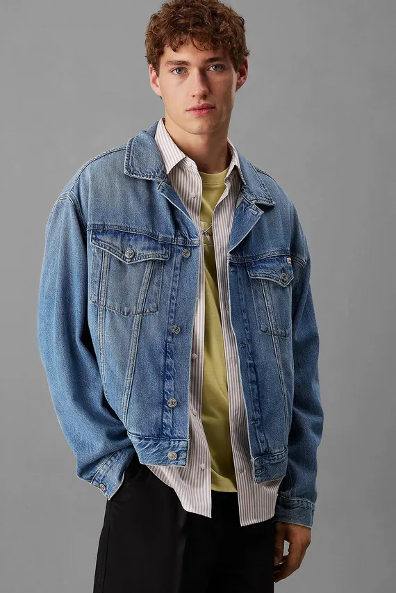 Jins kurtka RELAXED DENIM JACKET Calvin Klein Jeans
