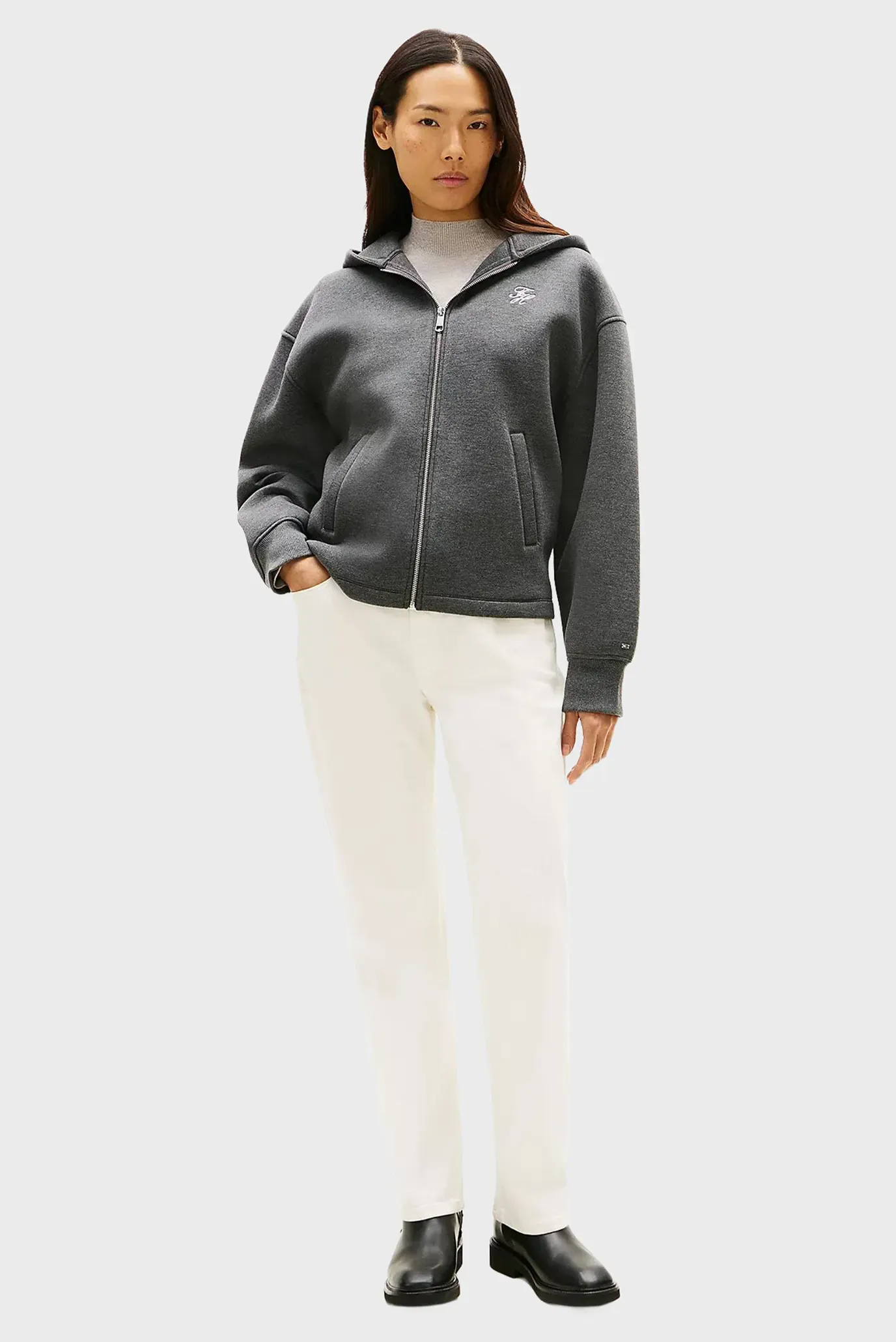 Реглан TH SCRIPT INTERLOCK ZIP HOODIE 2