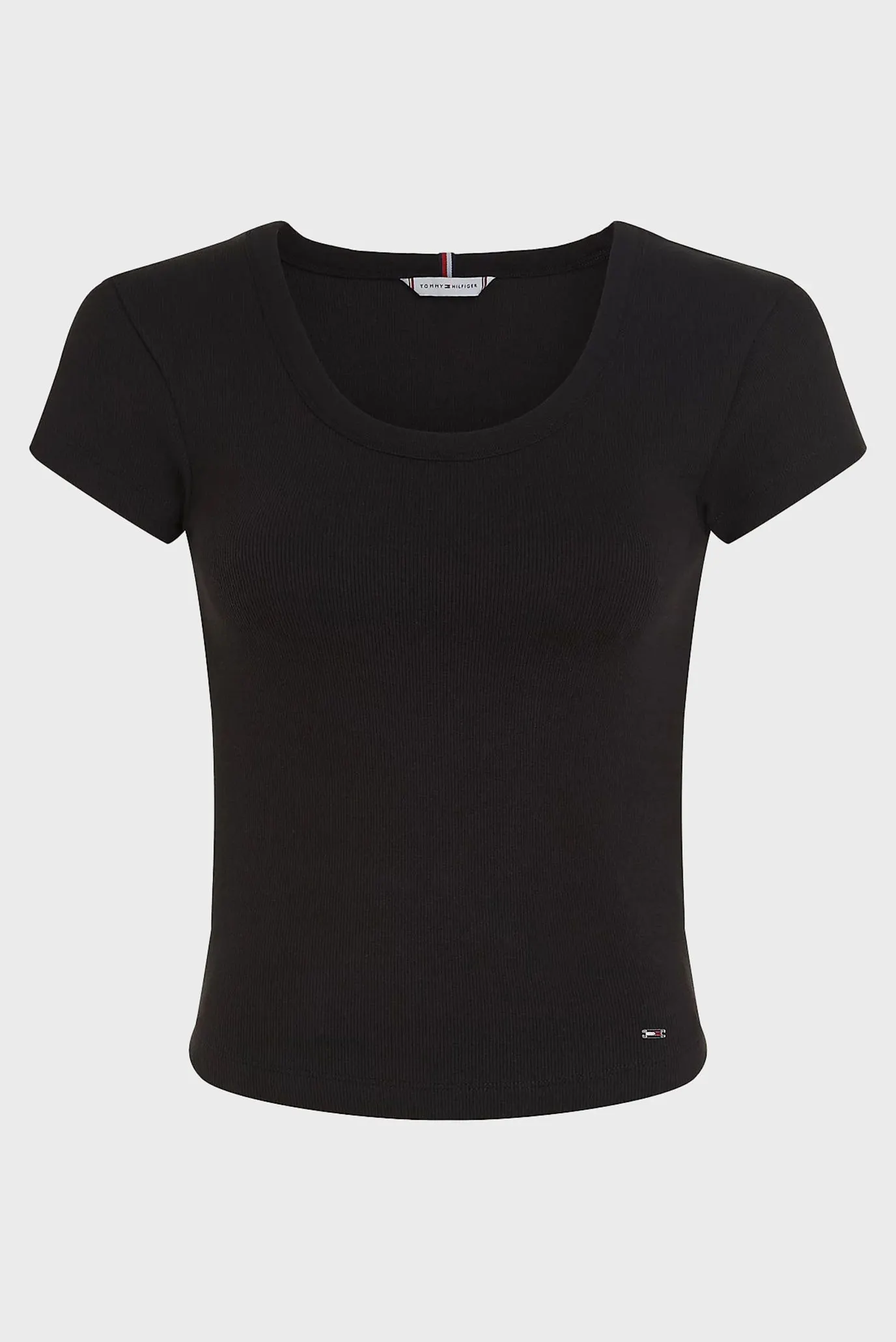 Футболка SLIM RIB SCOOP NK CAP SLV 5