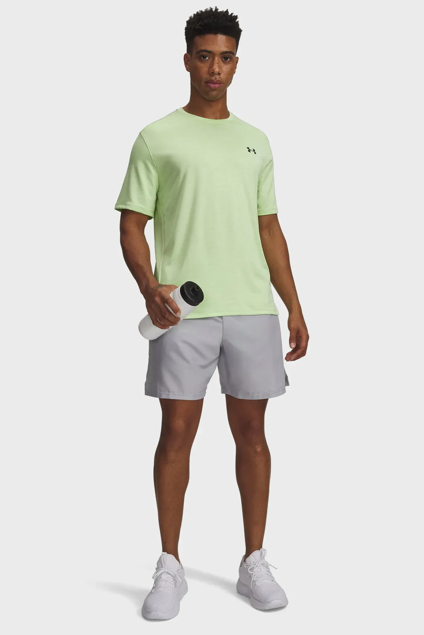 Шорты UA Tech Woven Wordmark Short-GRY 2