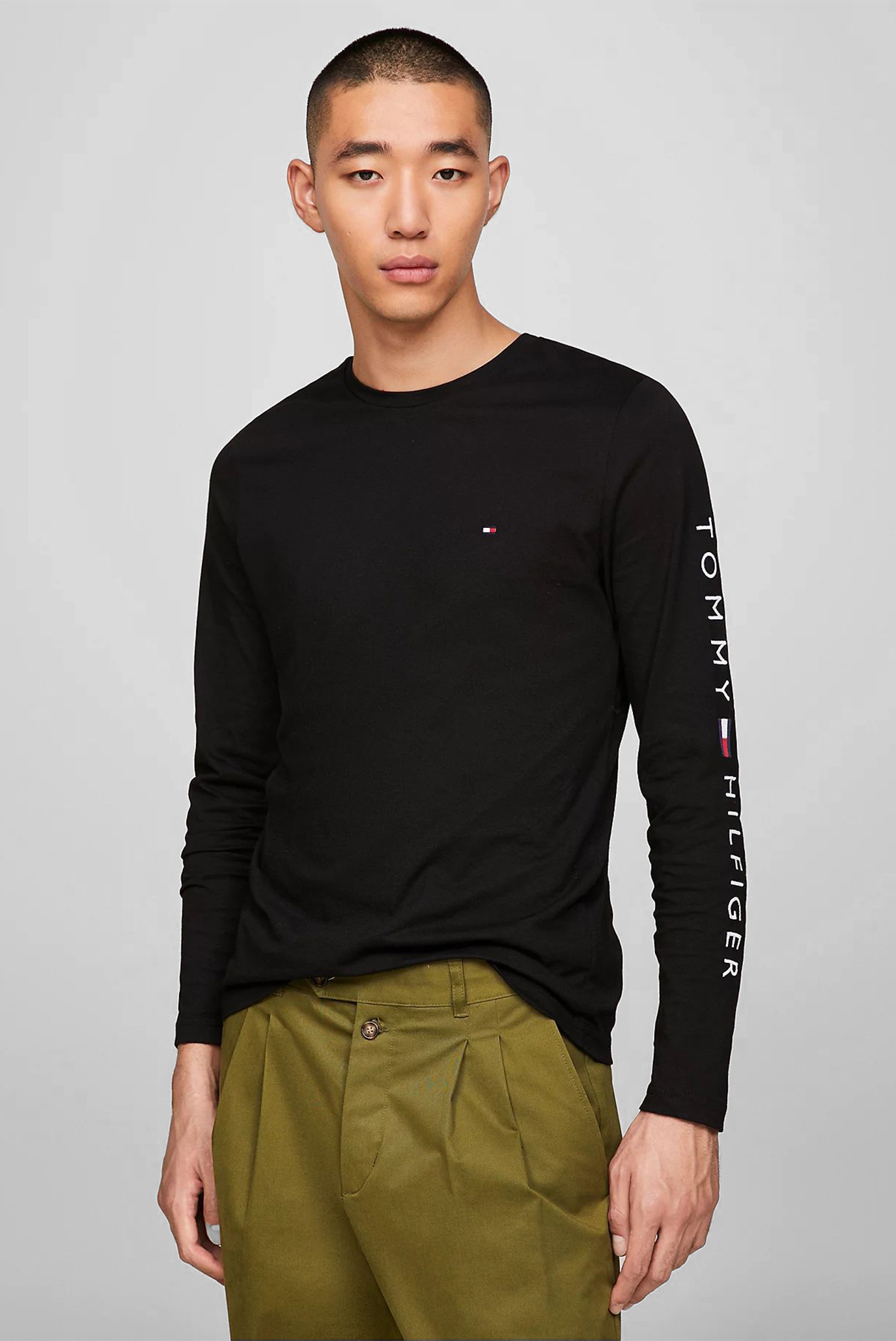 Uzun yengli futbolka TOMMY LOGO LONG SLEEVE TEE 1