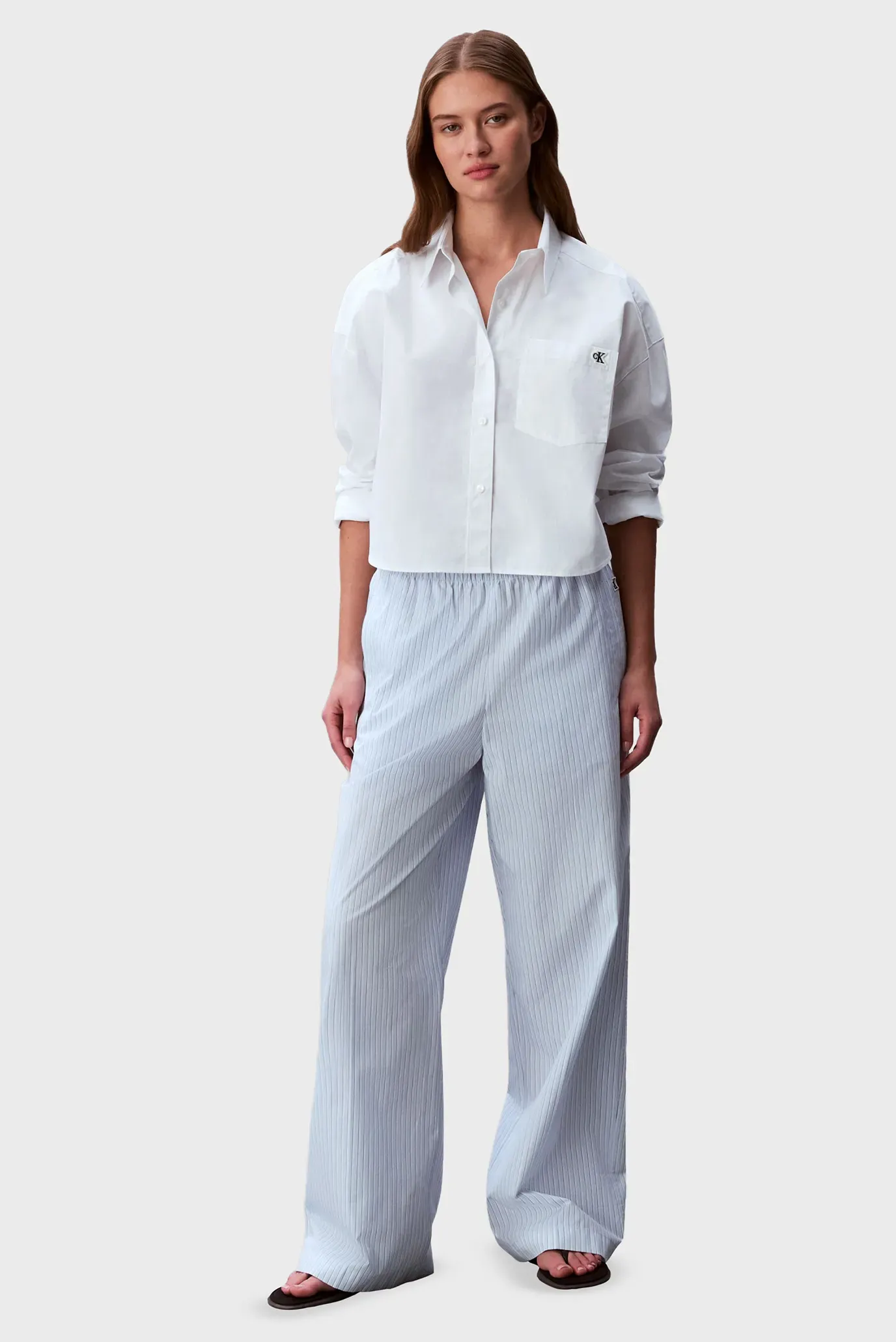 Штаны/POPLIN EWAIST PULL ON PANT - YD 2