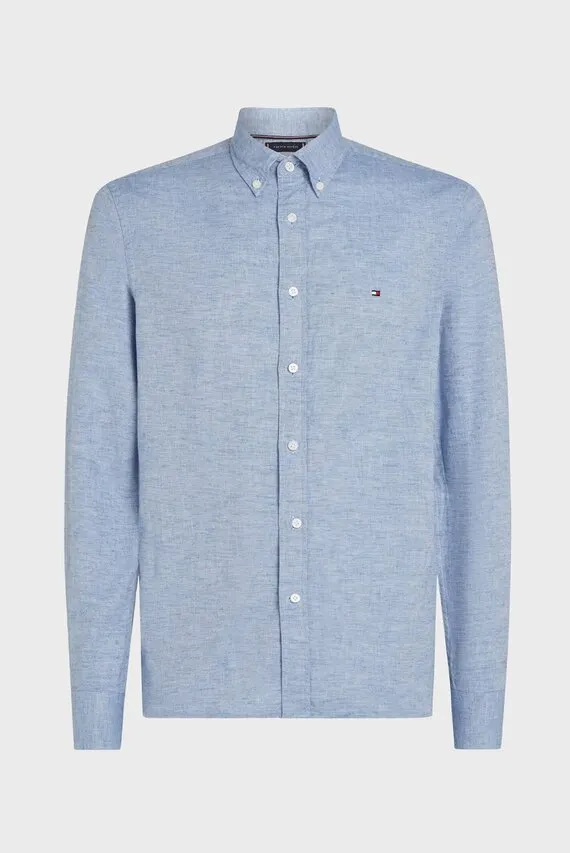 Ko'ylak BRUSHED LINEN SOLID SF SHIRT Tommy Hilfiger