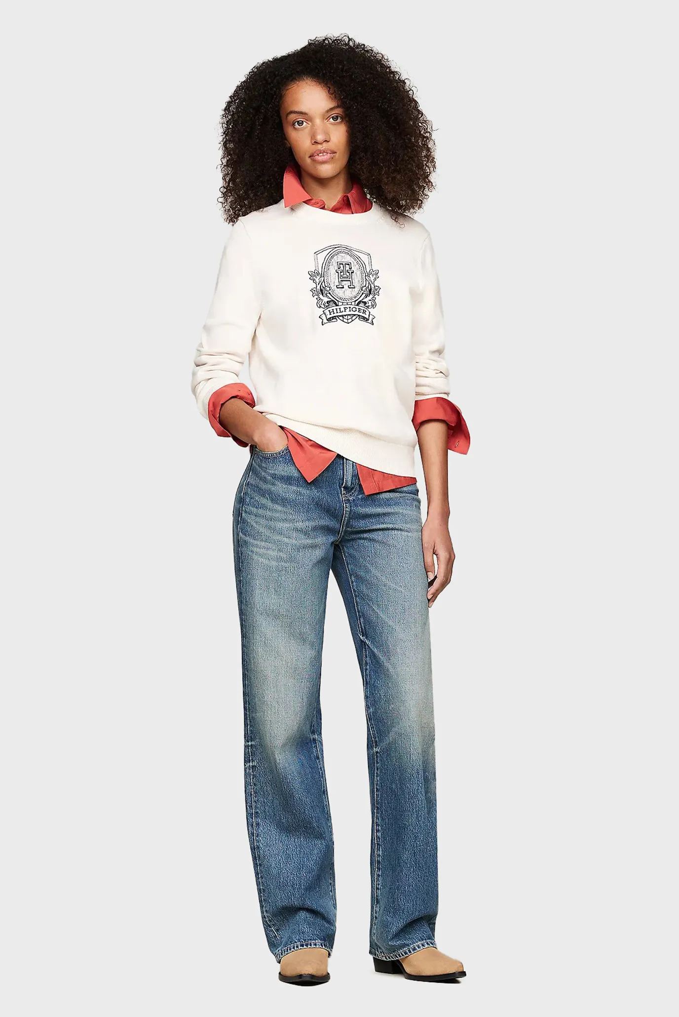 Свитер CREST GRAPHIC C-NK SWEATER 2