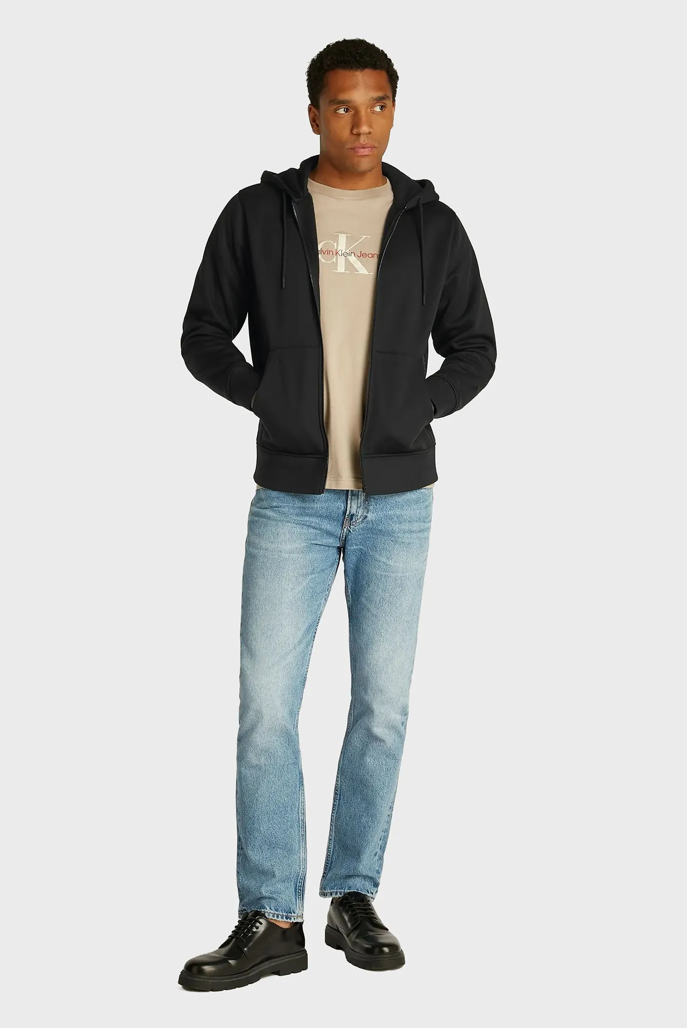 Reglan LOGO TAPE ZIP THROUGH HOODIE 2